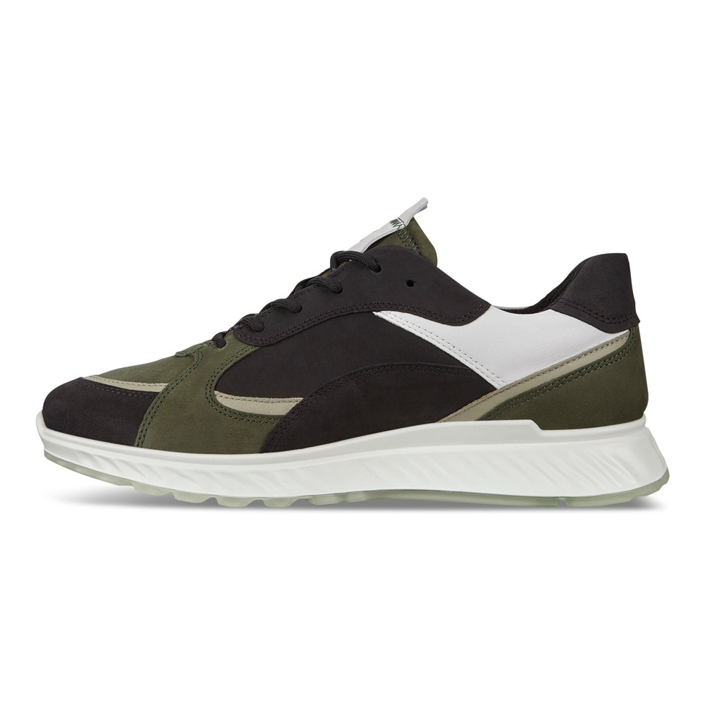 Tenis Hombre - ECCO St.1 - Negros/Verde Oliva - DFN826507